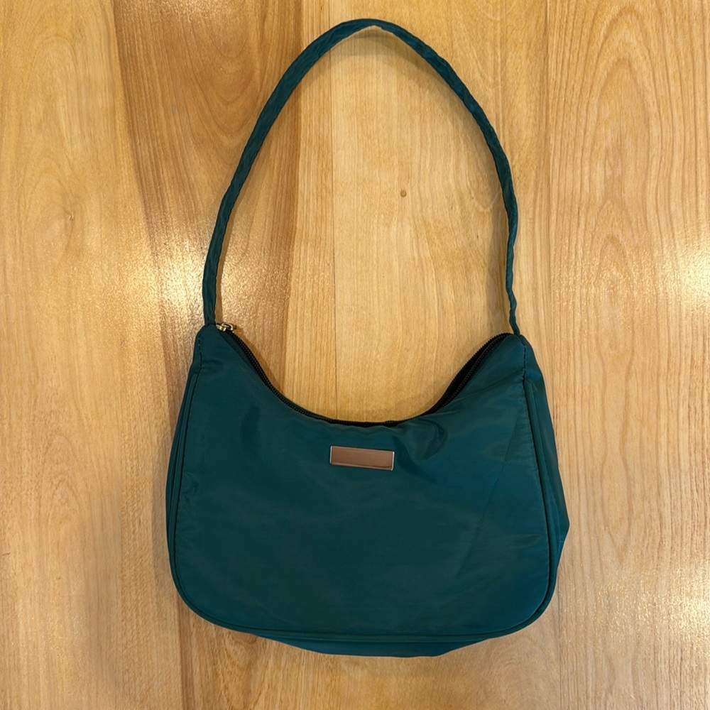 Emerald green shoulder bag